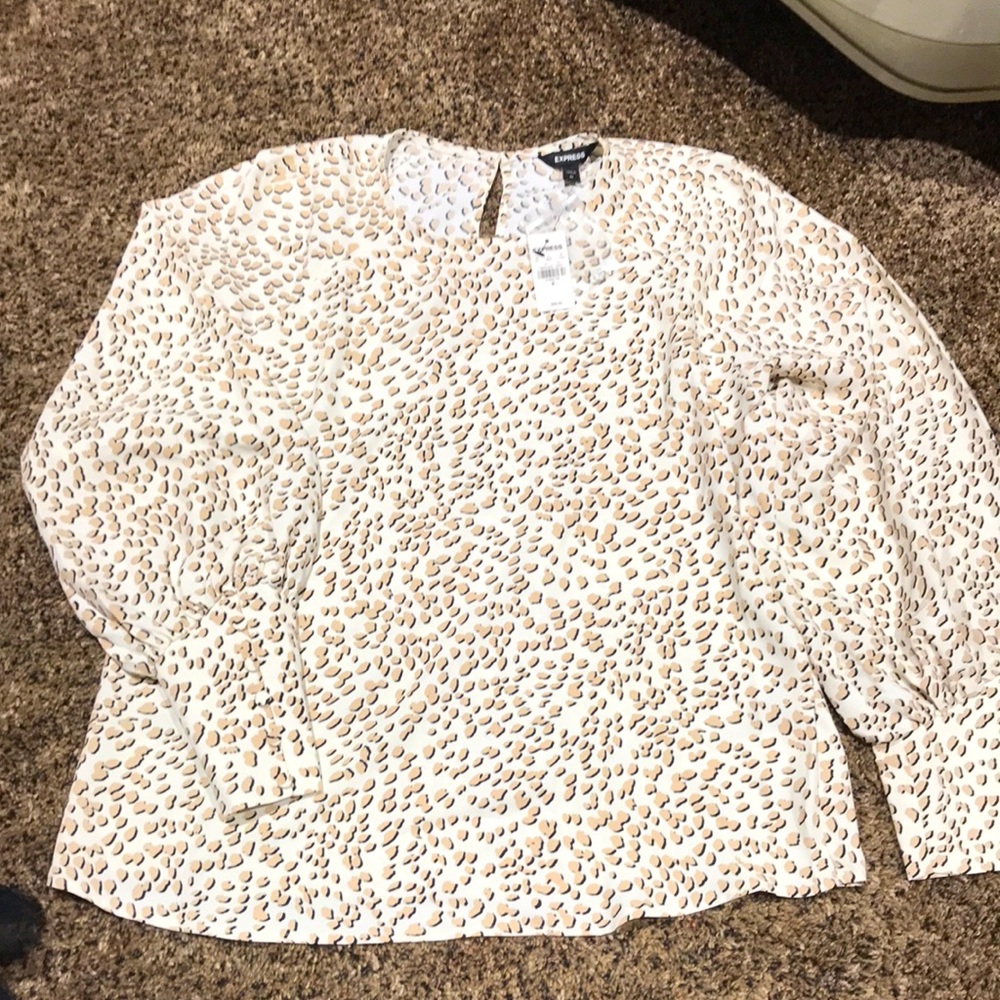 Express leopard print blouse